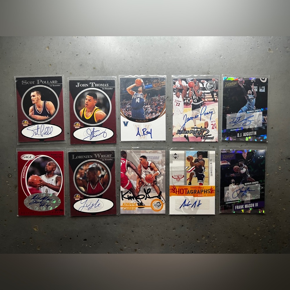 Autographed Basketball Trading Cards Collection